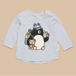 Huxbaby Percy penguin snack long sleeve tee